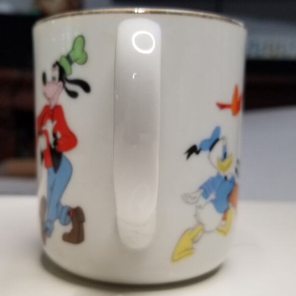 Walt Disney Japan Character Coffee Cup Mickey Donald Pluto Dumbo Pinocchio Goofy - Picture 3 of 8
